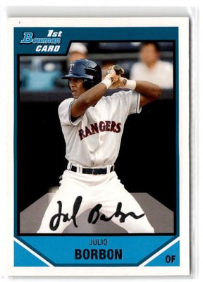 2007 Bowman Draft Picks & Prospects Julio Borbon #BDPP26
