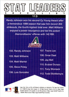 2000 Upper Deck Victory Randy Johnson/Matt Williams #113