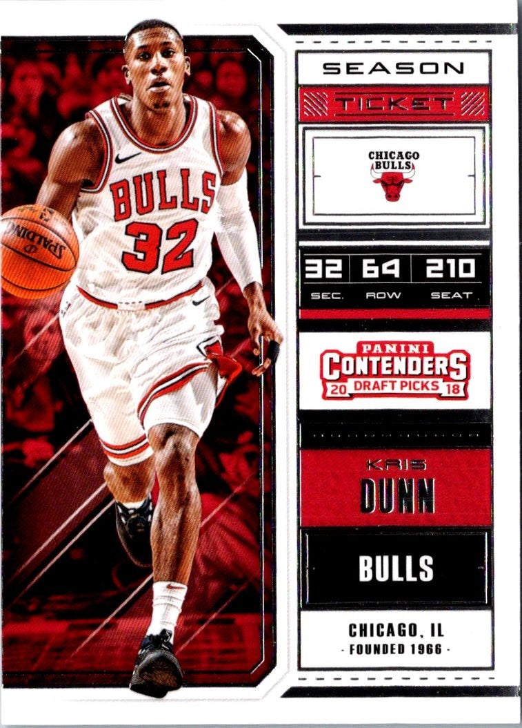 2018 Panini Contenders Draft Picks Kris Dunn