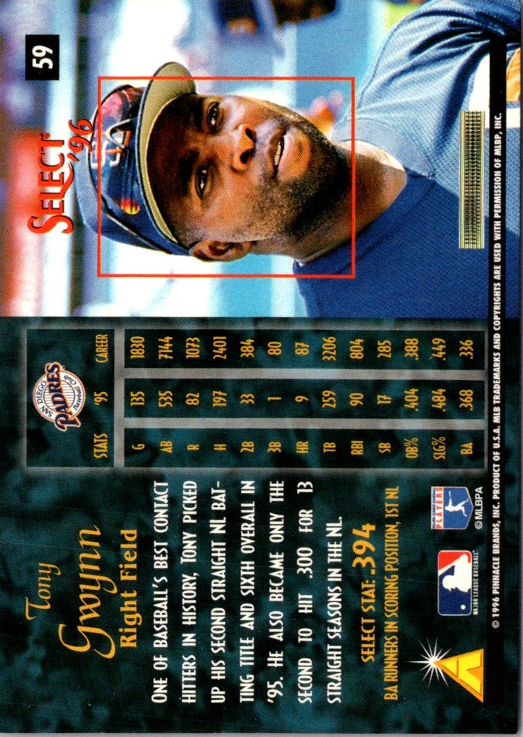 1996 Pinnacle Tony Gwynn