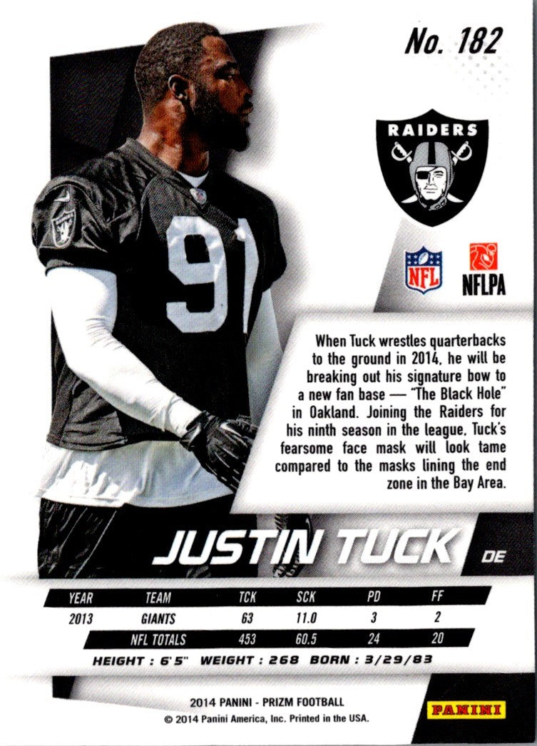 2014 Panini Prizm Justin Tuck