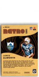 2020 Donruss Optic Retro Series Lance Alworth