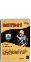 2020 Donruss Optic Retro Series Lance Alworth #RS-LA