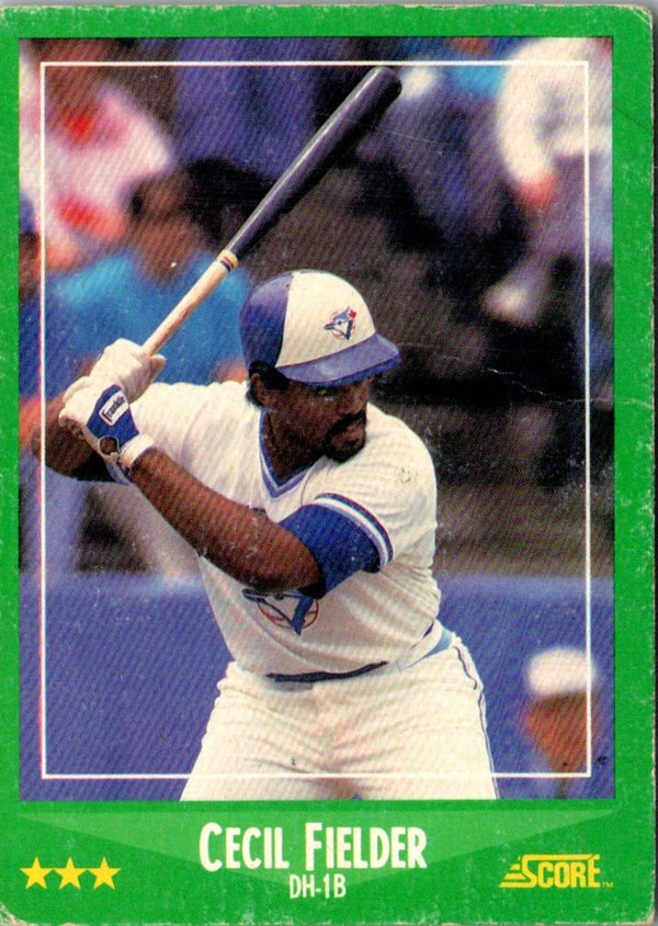 1988 Score Cecil Fielder #399