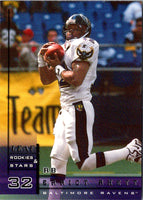 1998 Leaf Rookies & Stars True Blue Errict Rhett #42