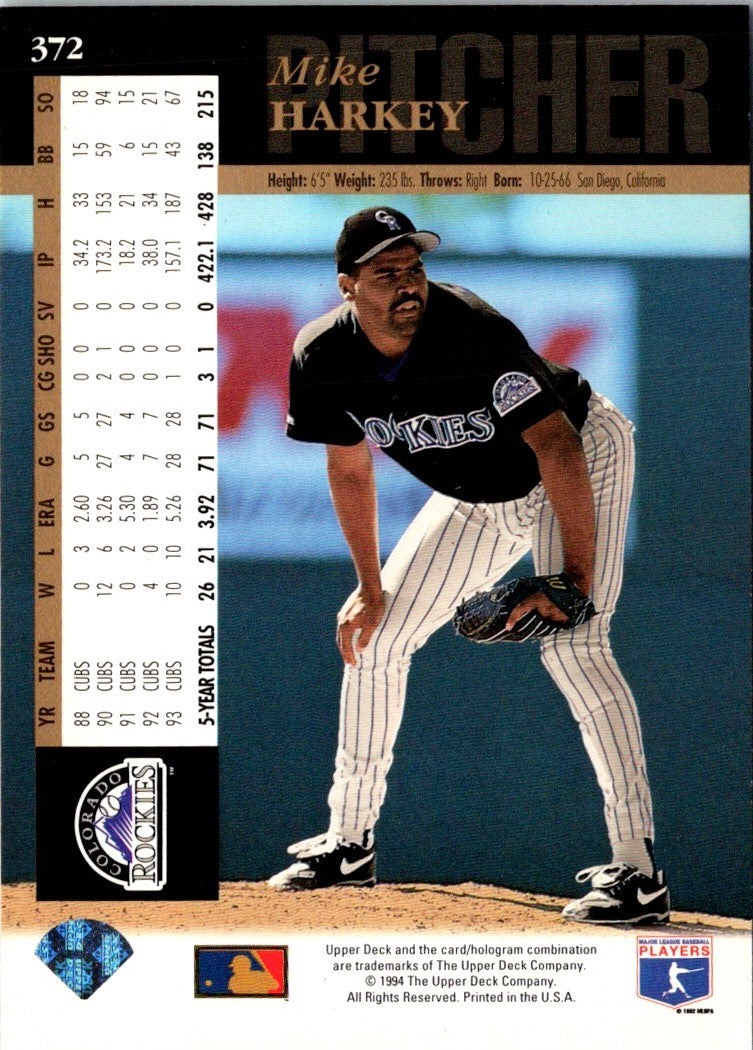 1994 Upper Deck Mike Harkey