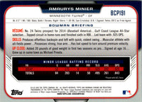 2015 Bowman Chrome Prospects Amaurys Minier #BCP191