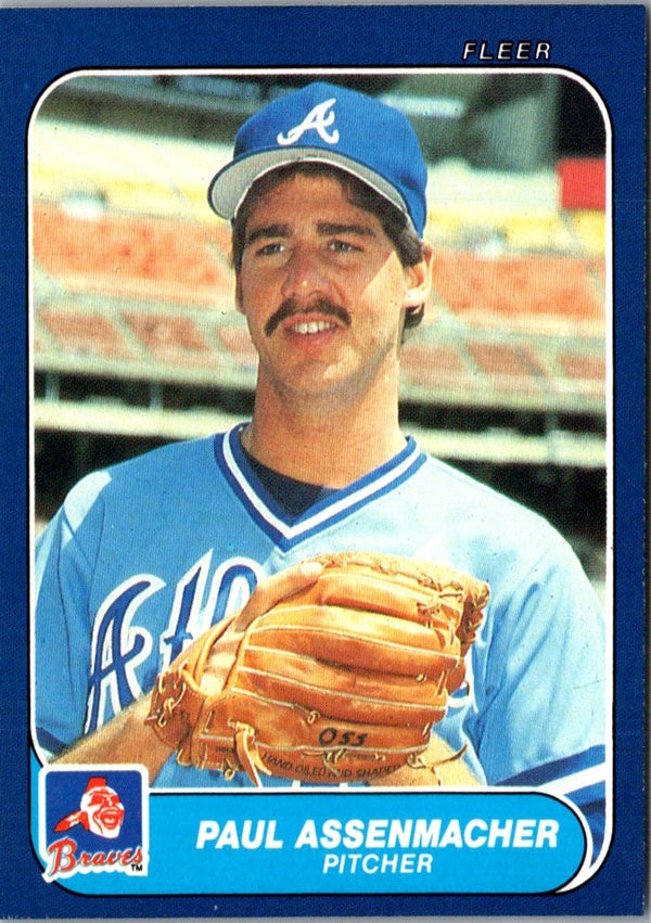 1986 Fleer Update Paul Assenmacher #U-5