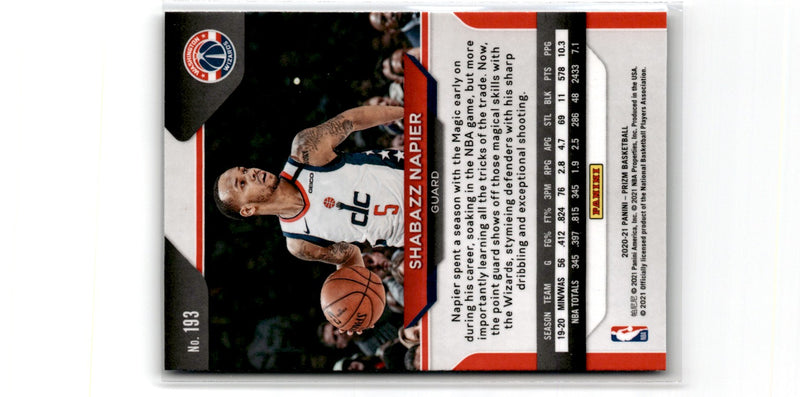 2020 Panini Prizm Shabazz Napier