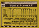 1990 Topps Barry Jones
