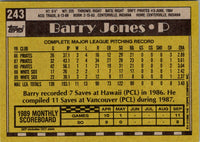 1990 Topps Barry Jones #243