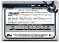 2022 Bowman 1st Edition Sky Blue Foil Samad Taylor #BPPF-92