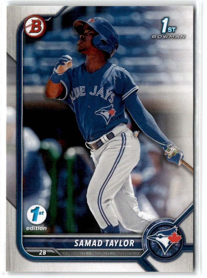 2022 Bowman 1st Edition Sky Blue Foil Samad Taylor