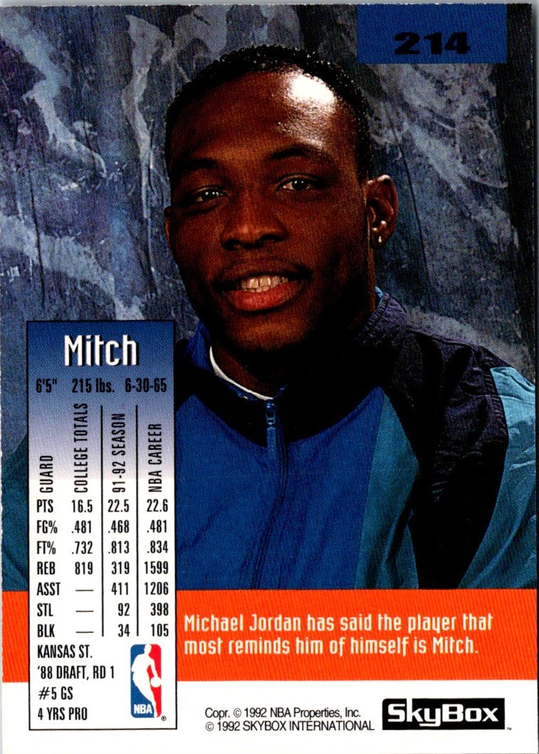 1992 SkyBox Mitch Richmond