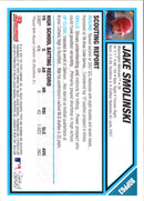 2007 Bowman Draft Picks & Prospects Jake Smolinski