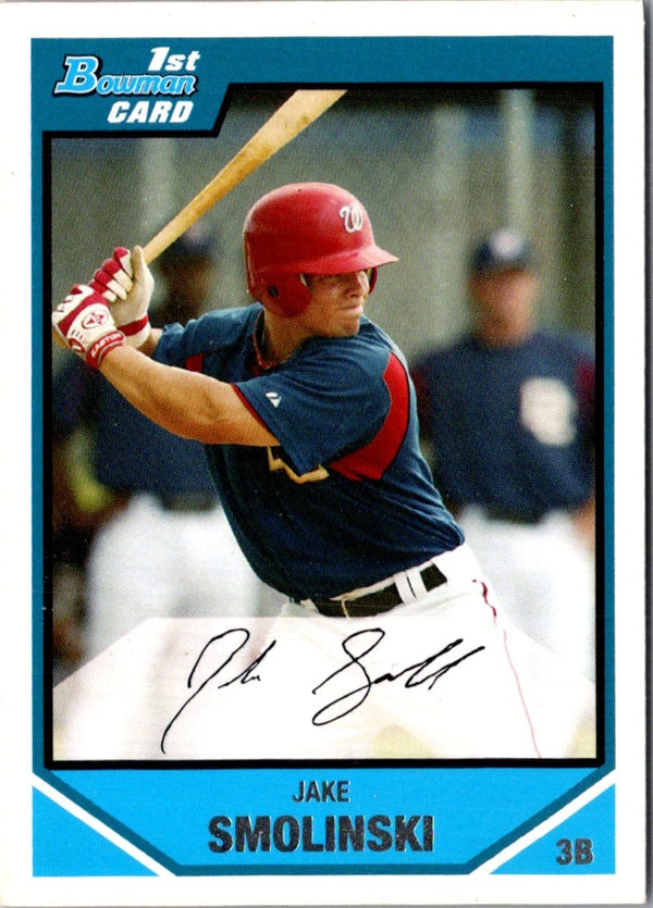 2007 Bowman Draft Picks & Prospects Jake Smolinski #BDPP63