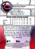 2023 Bowman Platinum Spencer Steer #76 Rookie