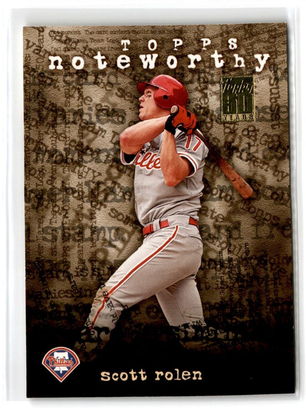 2001 Topps Noteworthy Scott Rolen #TN21