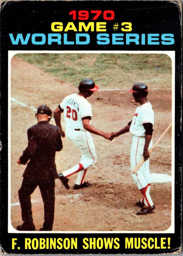 1971 O-Pee-Chee World Series Game 3 - F. Robinson Shows Muscle! #329