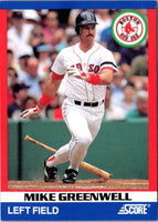 1991 Score 100 Superstars Mike Greenwell #82