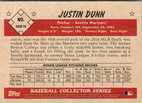 2019 Bowman Heritage Chrome Prospects Justin Dunn #53CP-76