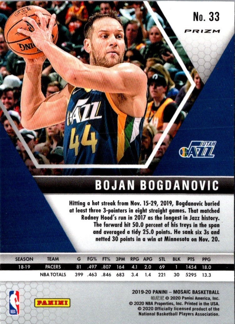 2020 Panini Immaculate Collection Bogdan Bogdanovic