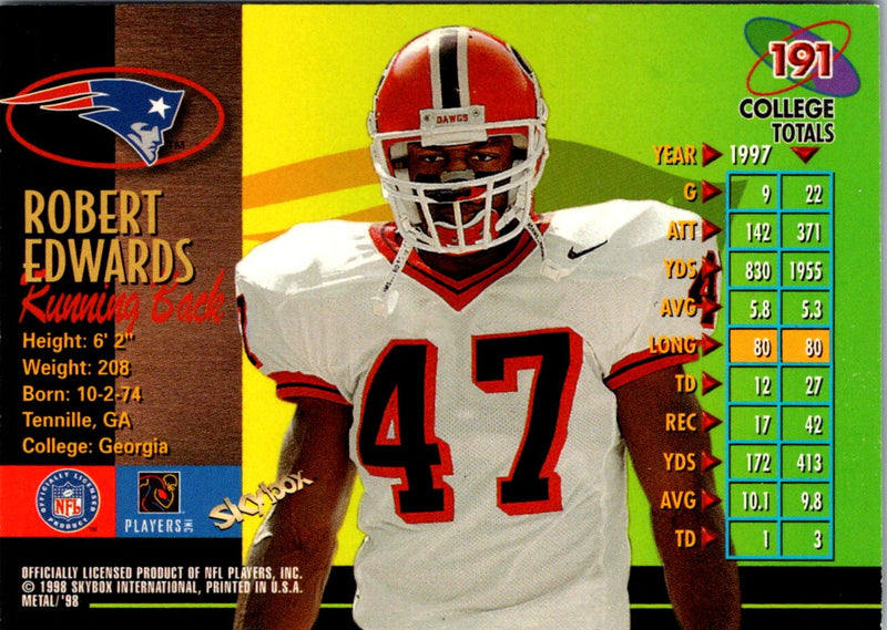 1998 Metal Universe Robert Edwards