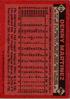 1986 Topps Denny Martinez #416