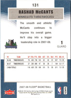 2007 Fleer Rashad McCants #131