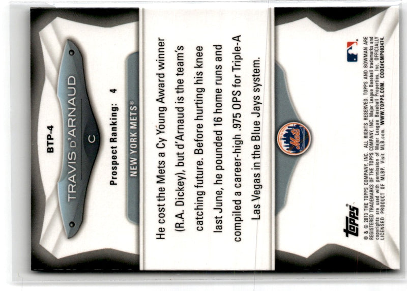 2013 Bowman Top 100 Prospects Travis d'Arnaud