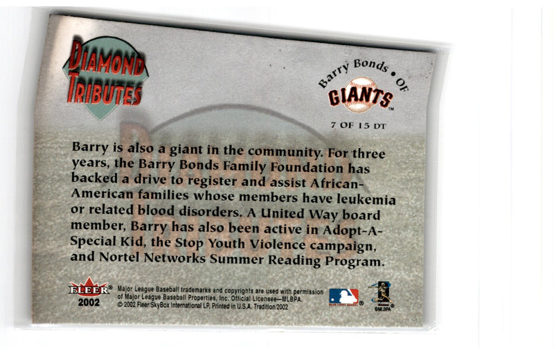 2002 Fleer Barry Bonds