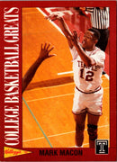 1992 Kellogg's Raisin Bran College Basketball Greats Mark Macon