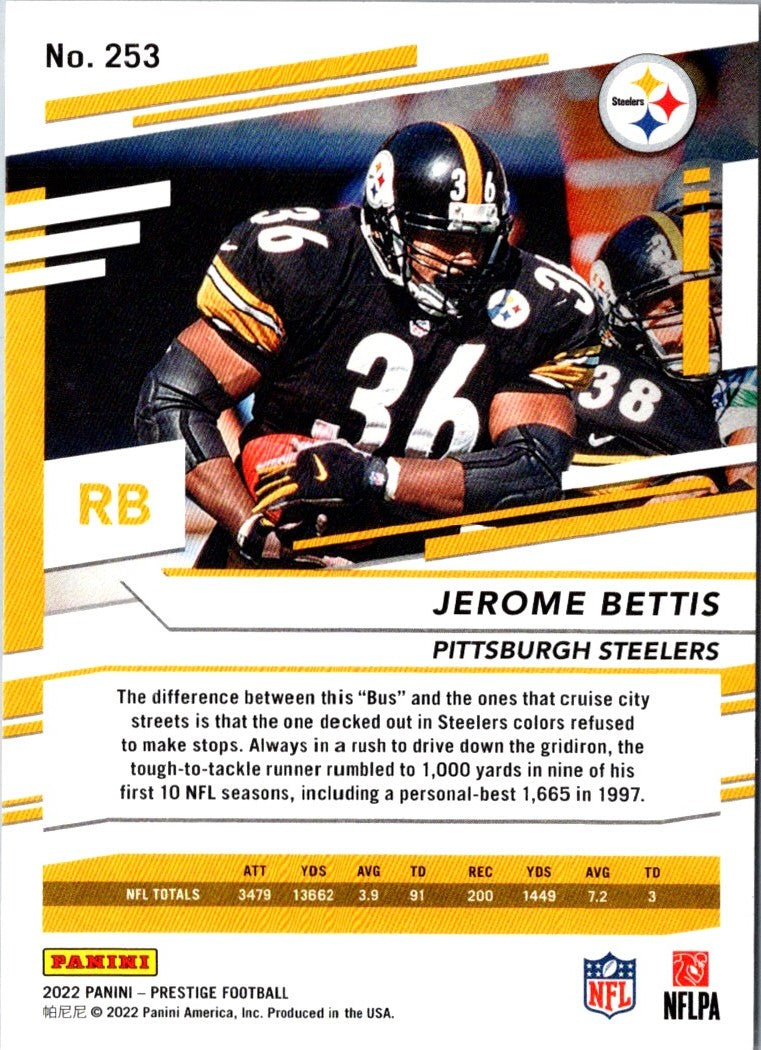 2022 Panini Prestige Jerome Bettis