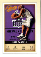 2001 Fleer Authentix Sam Cassell #84