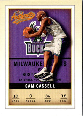 2001 Fleer Authentix Sam Cassell #84