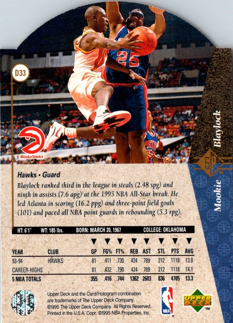 1996 SPx Mookie Blaylock
