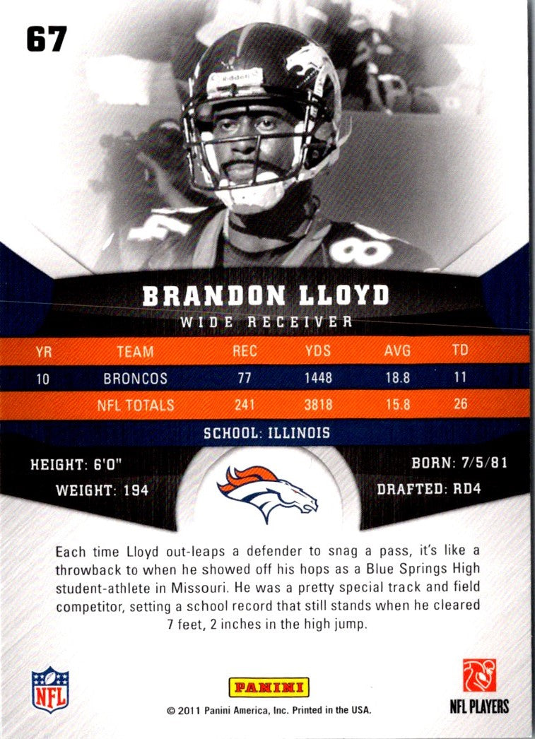 2011 Panini Gridiron Gear Brandon Lloyd