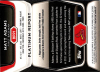 2012 Bowman Platinum Prospects Matt Adams #BPP1
