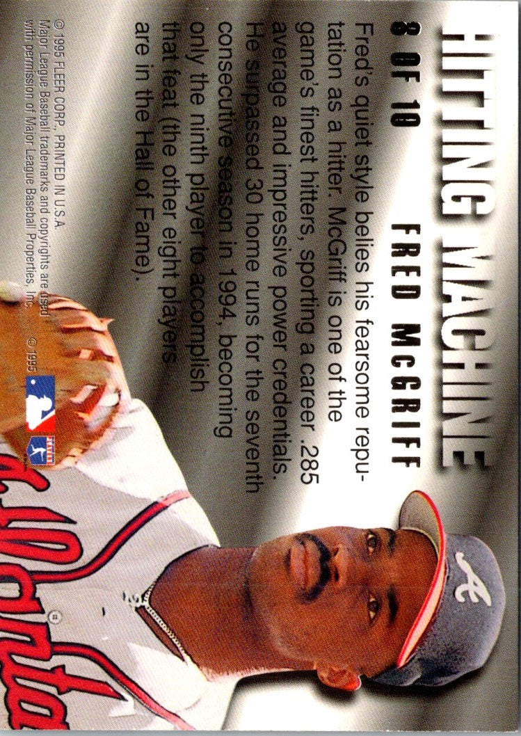 1995 Ultra Hitting Machines Gold Medallion Fred McGriff