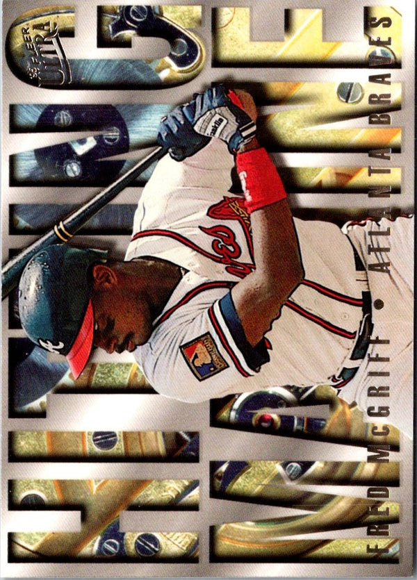 1995 Ultra Hitting Machines Gold Medallion Fred McGriff #8