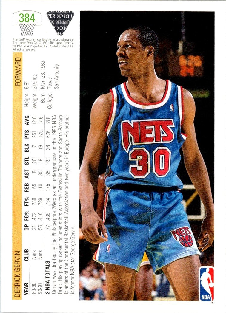 1991 Upper Deck Derrick Gervin