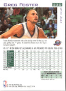 1997 Fleer Traditions Greg Foster