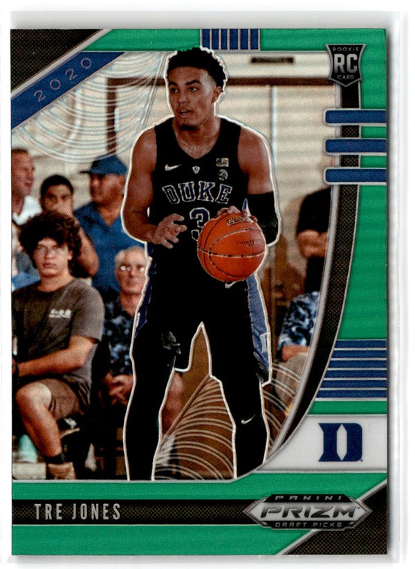 2020 Panini Prizm Draft Picks Collegiate Green Tre Jones #77