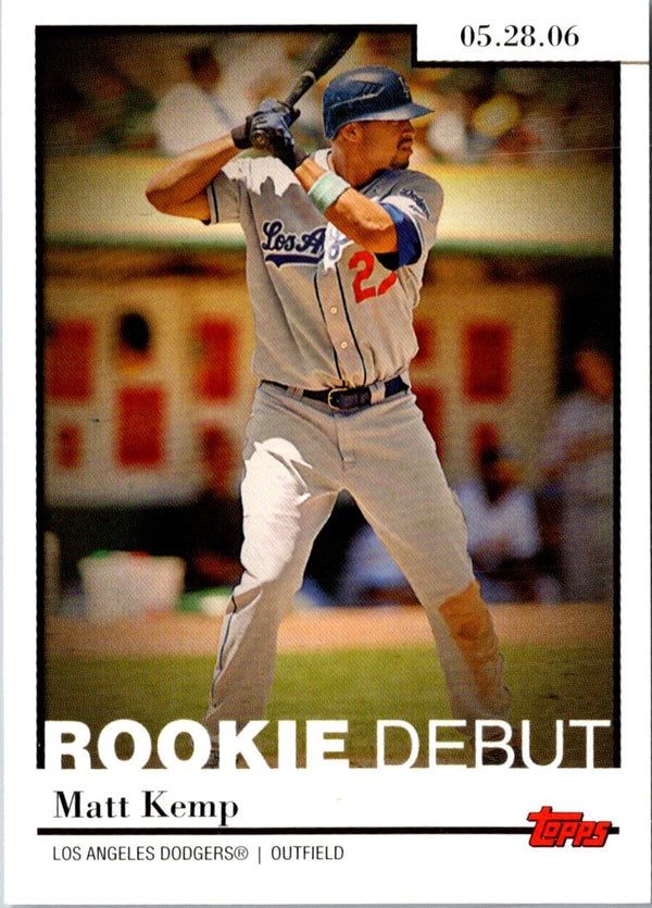 2006 Topps Updates & Highlights Rookie Debut Matt Kemp #RD-30