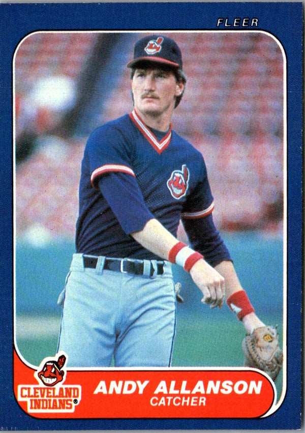 1986 Fleer Update Andy Allanson #U-2