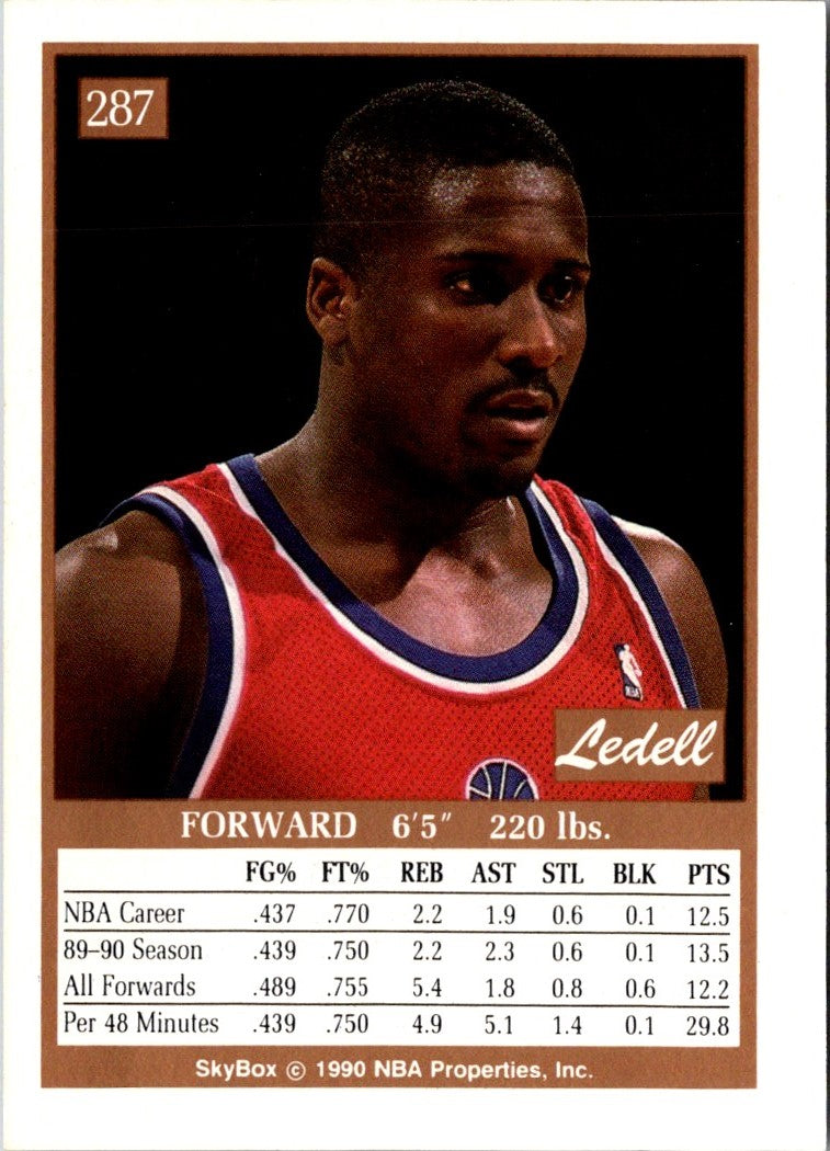 1990 SkyBox Ledell Eackles