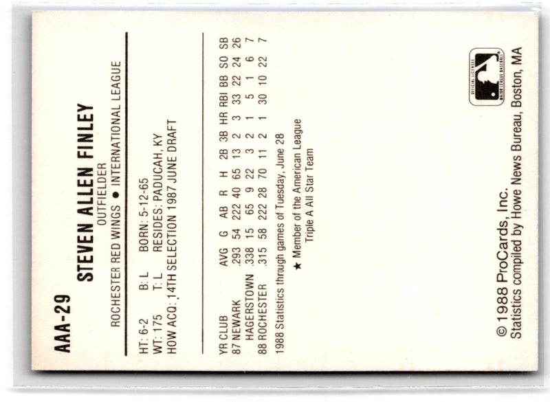 1988 ProCards Triple A All-Stars Steve Finley