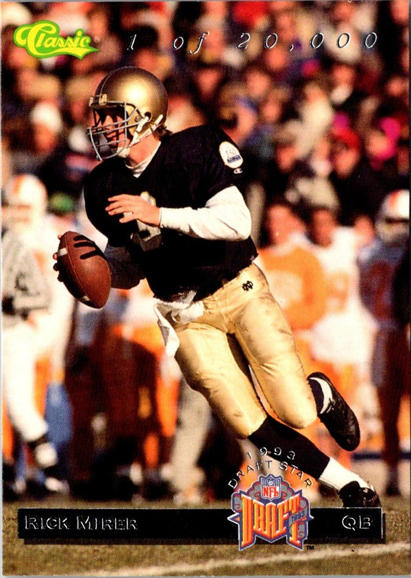 1993 Classic Draft Stars Rick Mirer #DS2
