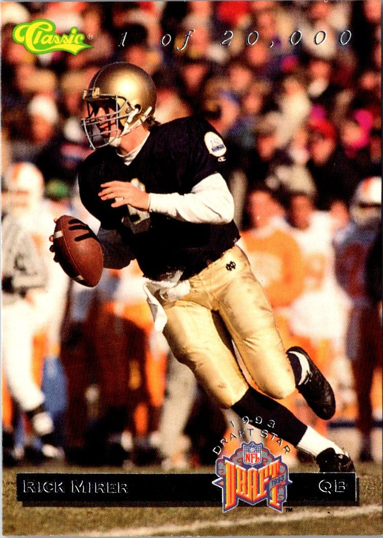 1993 Classic Draft Stars Rick Mirer