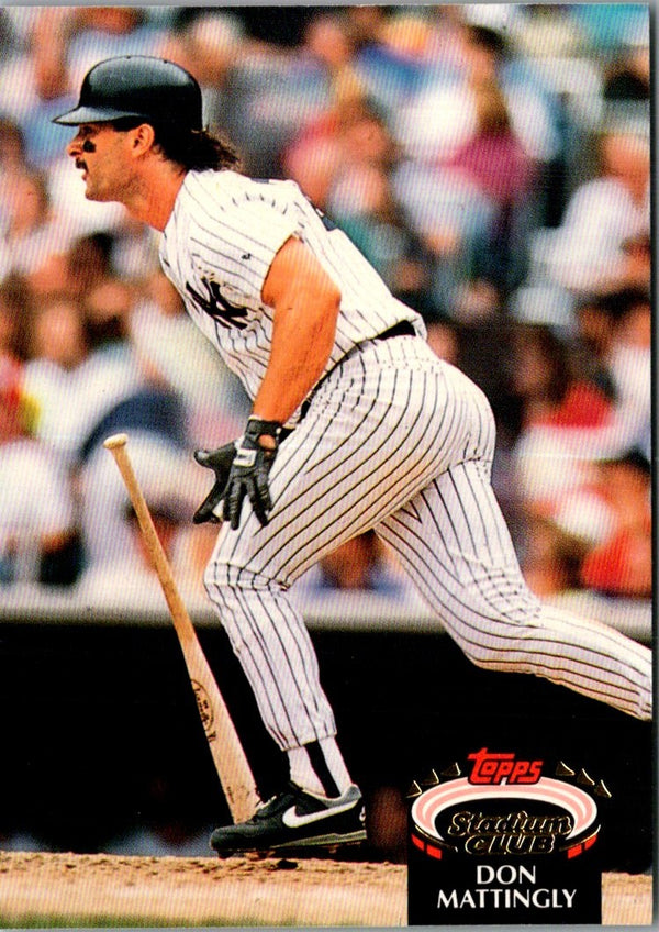 1992 Stadium Club Don Mattingly #420